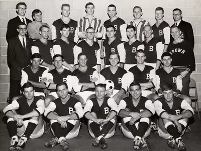 Men's Soccer Hosts Princeton on Saturday (7 p.m.); Brown Welcomes Back 1963 Championship Team Image