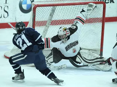 Moore's 53 Saves Push Women's Hockey to 1-1 Tie with No. 5/5 Clarkson Image