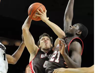 Brown Holds Off American, 72-67, Behind Rafael Maia's 14 Points Image