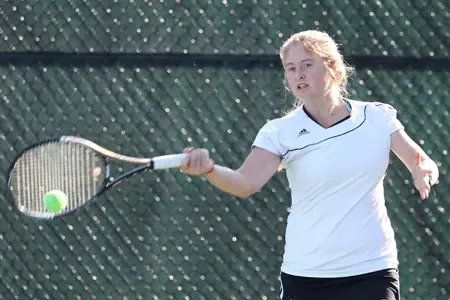 #67 Women's Tennis Earns First Win of 2012-13, 4-3 over UMass Image