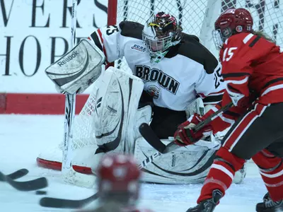 Jamieson Makes An Impressive 47 Saves in Brown's 5-2 Loss to #5 Harvard Image