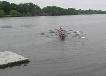 #9 Brown Edged by #12 Yale in Varsity Eight; Bears Win Varsity Four Image
