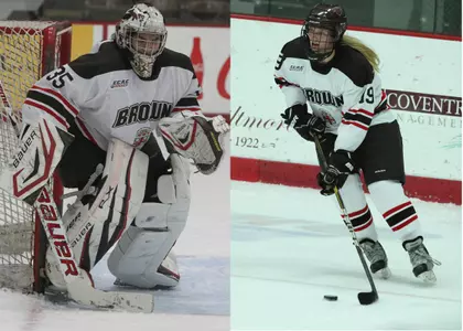 Aubree Moore and Jennifer Nedow Named 2013-2014 Brown Women's Ice Hockey Captains Image