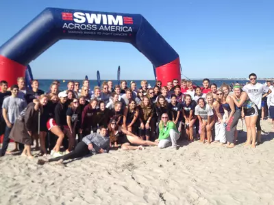 Swimming & Diving Participates in Swim Across America Image