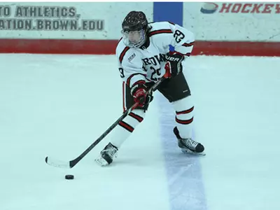 Lamacchia Scores Twice in Men's Hockey's 3-3 Draw with No. 4 Boston College Image