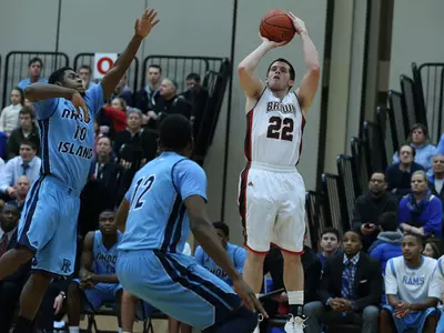 Rhode Island Holds Off Late Brown Rally, 75-66 Image