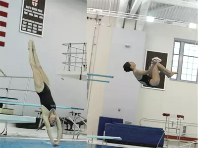 Women's Swimming and Diving Cruises Past Bryant, Falls to Columbia This Weekend Image