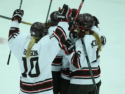 Women's Hockey Falls to RIT in Season Opener, 4-1 Image
