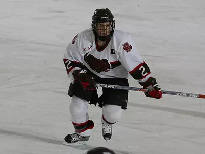 Women's Hockey Alumna Guay '05 to Officiate in Men's Professional Game Image