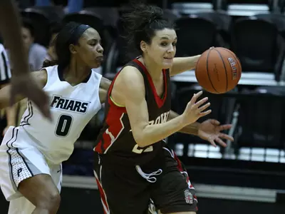 Women's Basketball Tripped Up By Bryant, 67-60 Image