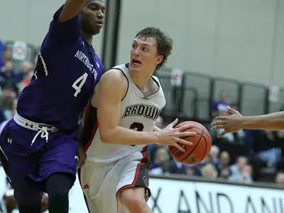 Rafael Maia's Double-Double Leads Brown Over Johnson & Wales, 75-65 Image