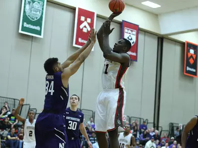 Cedric Kuakumensah's Double-Double Leads Brown Over Bryant, 69-62 Image