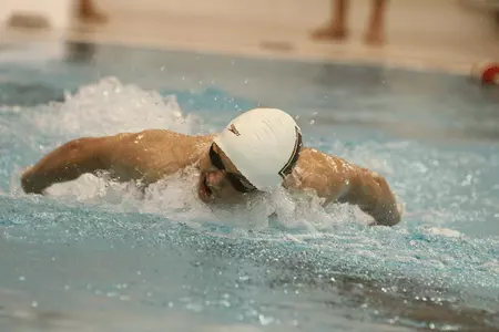 Men's Swimming and Diving Remain Second After Day Two of the Brown Invitational Image
