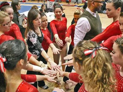 Gymnastics Takes Second at UNH on Strength of Six Personal Bests Image