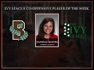 Mastro Tabbed as Ivy League Co-Offensive Player of the Week Image