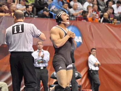 Bernstein Finishes NCAA Wrestling Championship in Eighth Place Image