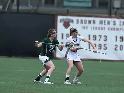 Women's Lax Battles Bryant for the Ocean State Cup on Tuesday Image