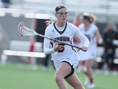 Gion Nets Five, Women's Lax Downs Bryant to Retain Ocean State Cup, 15-7 Image