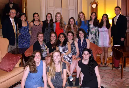 Women's Squash Team Announces 2014 Award Winners, 2015 Captains, and the Class of 2018 Image