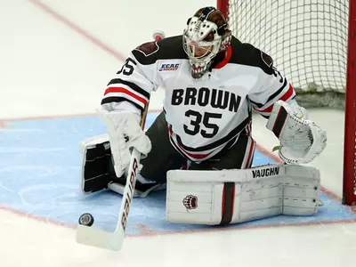 Men's Hockey Edged by No. 14 Providence, 3-2, in Overtime Image