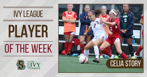 Women's Soccer's Story Gains Ivy Co-Player, Co-Rookie of the Week Image
