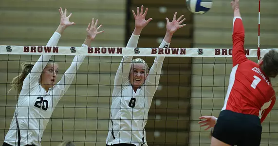 Volleyball Takes Two Sets, Falls at Cornell in Five, 3-2 Image