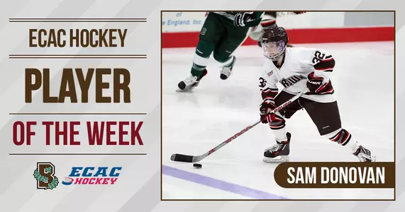 Sam Donovan Named ECAC Player of the Week Image
