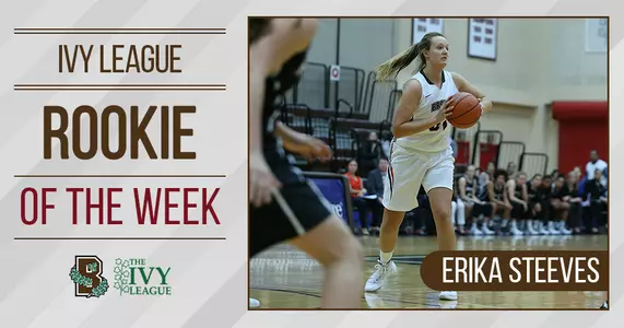 Women's Basketball's Steeves Wins Ivy Rookie of the Week Honors Image