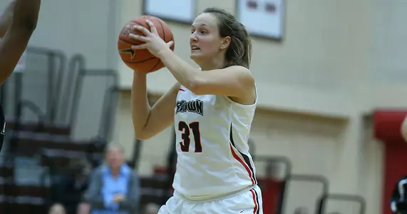 Women's Basketball Falls at Manhattan, 80-56 Image