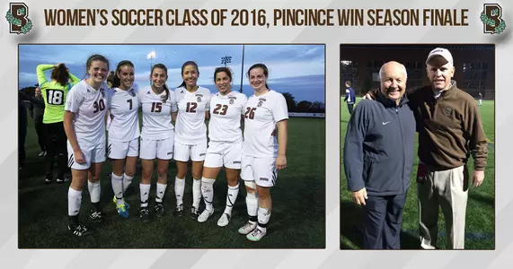Women's Soccer Edges Yale in Finale for Class of 2016, Coach Pincince, 2-1 Image