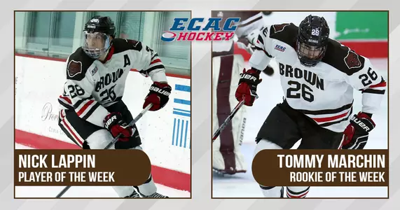 Lappin, Marchin Collect ECAC Hockey Weekly Awards Image