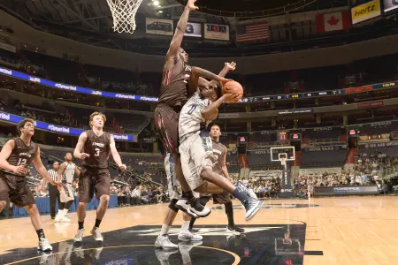 Kuakumensah Sets Ivy Career Blocks Record, Brown Toppled By Georgetown, 74-57 Image