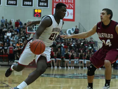 Kuakumensah's Basket With 1.4 Seconds Remaining Rallies Brown Over Cornell, 57-56 Image