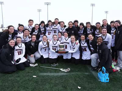 Women's Lax Upends Bryant, 12-8, Retains Ocean State Cup Image