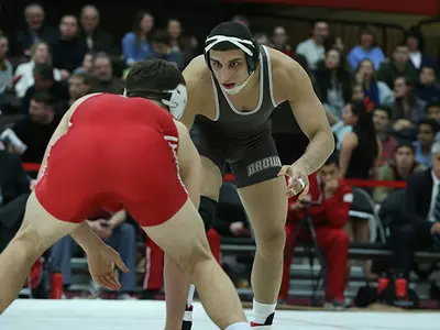 Three Seniors Win, Wrestling Falls to Columbia, 19-15 Image