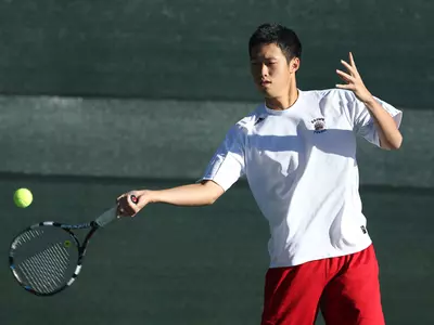 No. 68 Men's Tennis Cruises Past Quinnipiac and Bryant Image