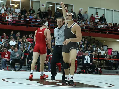 Bernstein Qualifies for NCAAs, Leads Wrestling at EIWA Championships Image