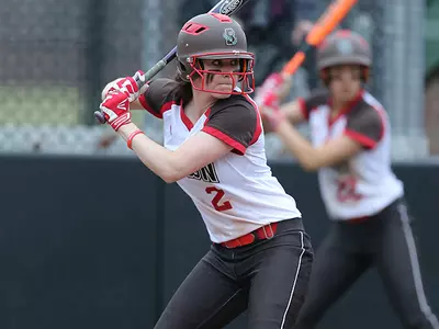 Metzger Homers, Softball Falls to Providence, 10-2 Image