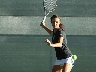 #65 Women's Tennis Clips Harvard, 4-3 Image