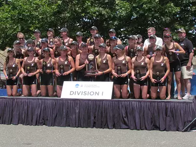 Women's Crew Wins Gold in Second Varsity Eight, Finishes Third as a Team at 2015 NCAA Championships Image