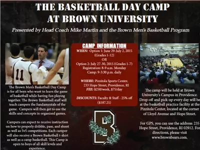 Brown Basketball Day Camps With Coach Mike Martin Image