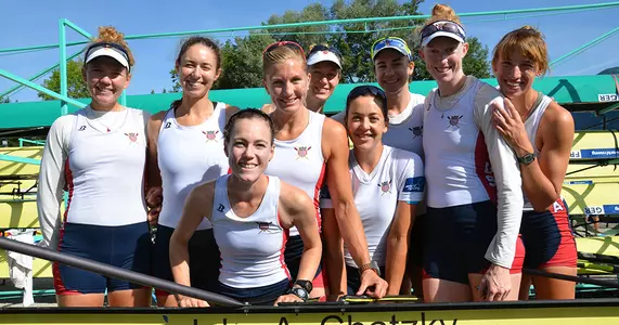 Gobbo '13, US Women's Eight Win Heat at 2015 World Championships Image