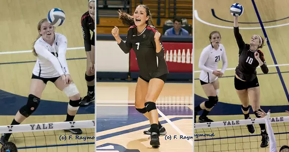 Volleyball Challenges Defending Ivy Champs, Falls at Yale, 3-1 Image