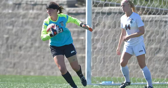 Etzel Posts Shutout, Women's Soccer Plays Bryant to 0-0 Draw Image