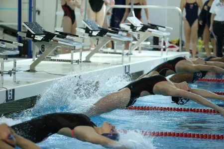 Women's Swimming & Diving Upends Columbia 157-143 Image