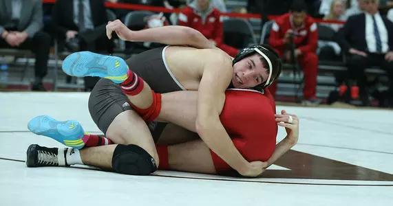 LaBrie, LaFragola Lead Wrestling to 32-12 Win over Bloomsburg Image