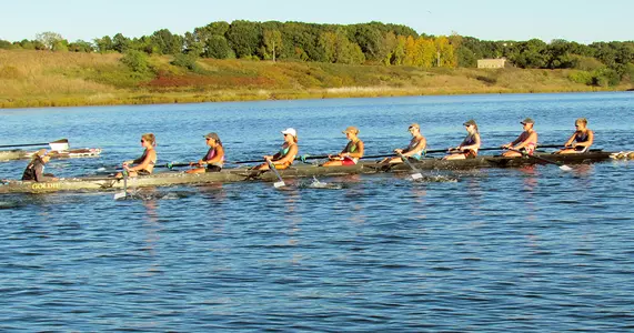 Women's Crew Wins Collegiate Women's Eight at Head of the Housatonic Image