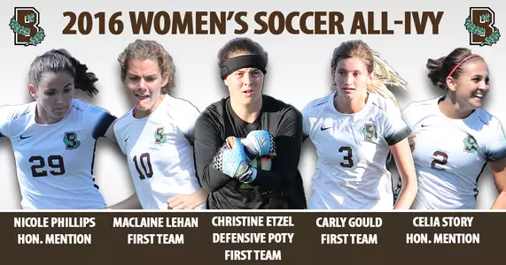 Women's Soccer's Etzel Wins Ivy Defensive Player of the Year, Five Earn All-Ivy Image