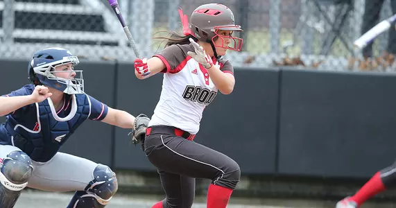 Softball Surges to Doubleheader Sweep of Mt. St. Mary's, 2-1, 13-2 Image
