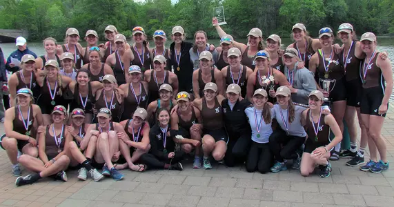 No. 1 Women's Crew Wins Team Trophy, Second Varsity Eight at Ivy Championship Image